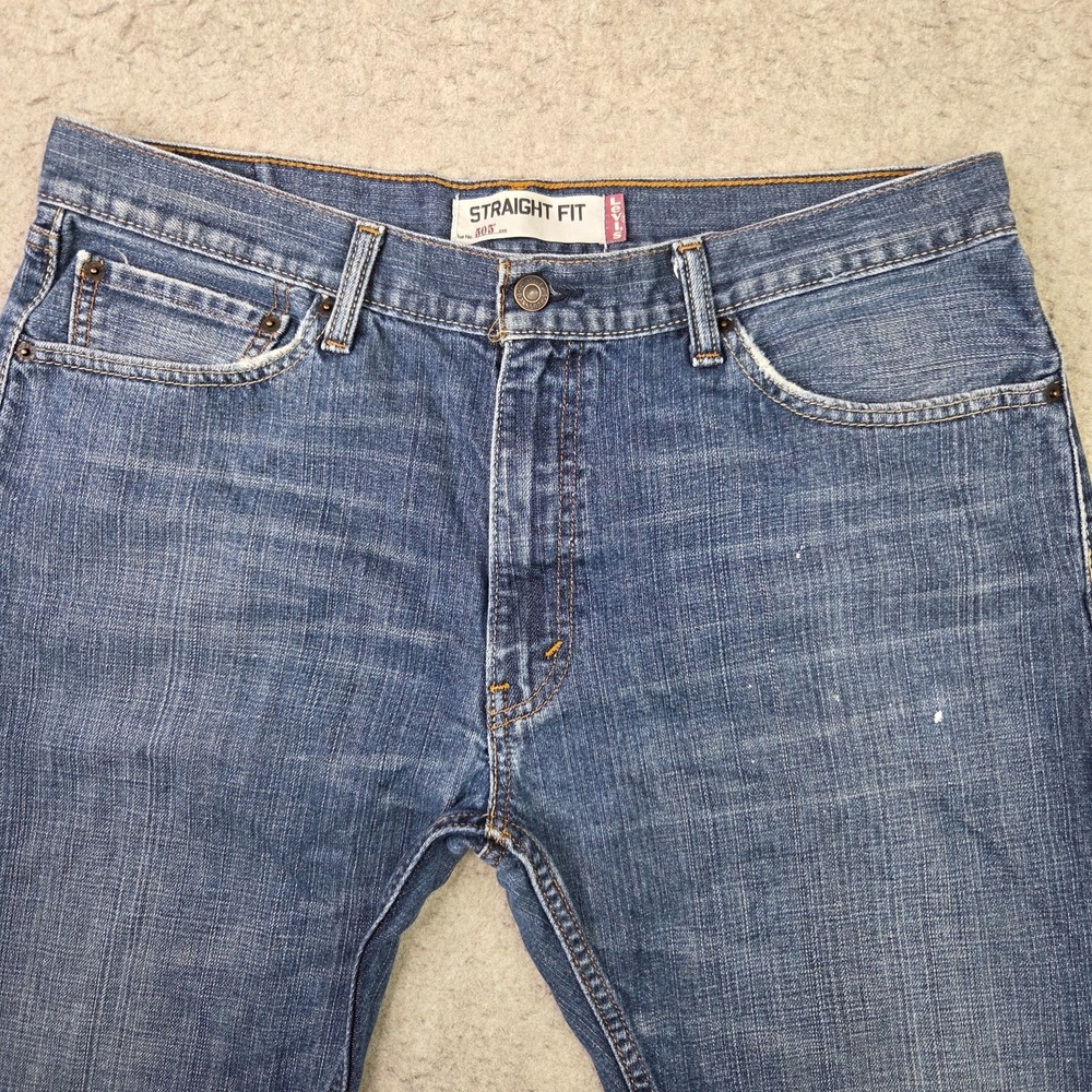 Vintage Levis 505 Jeans Mens 36 X 32 Regular Fit Straight Leg Y2K Denim